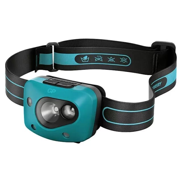 GP CH44 - LED-Stirnleuchte CH44, 300 lm, blau, 3x AAA (Micro)
