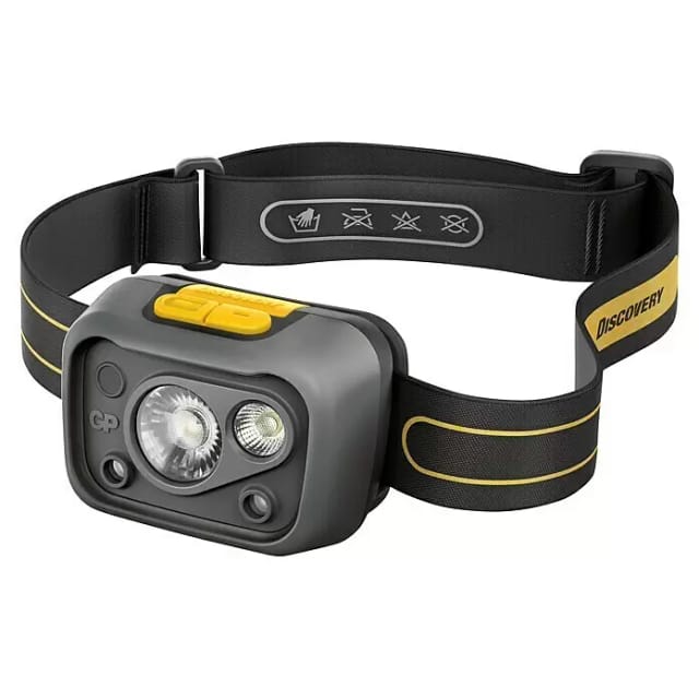 GP CHW54 - LED-Stirnleuchte CHW54, 375 lm, schwarz, 3x AAA (Micro)
