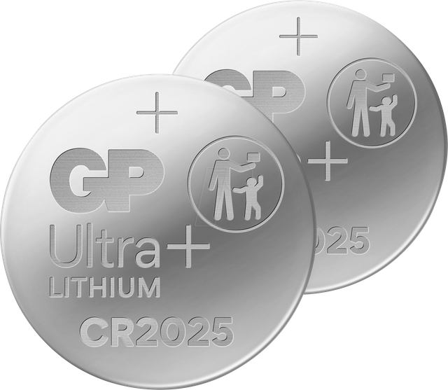 GP CR2025 2X - Lithium-Knopfzelle, 3 V, 20,0x2,5 mm, 2er-Pack