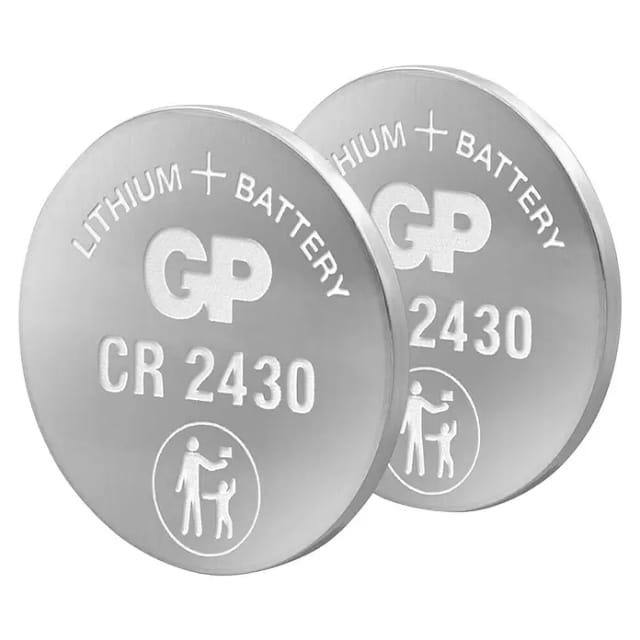 GP CR2430 2X - Lithium-Knopfzelle, 3 V, 24,0x3,0 mm, 2er-Pack