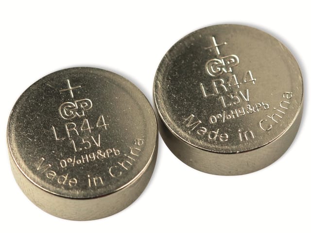 GP LR 44 2X - Alkaline-Knopfzelle, 110 mAh, LR44 / 76A, 2er-Pack