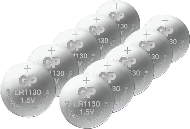 GP LR 54 10X - Alkaline-Knopfzelle, 44 mAh, LR54 / V10GA, 10er-Pack