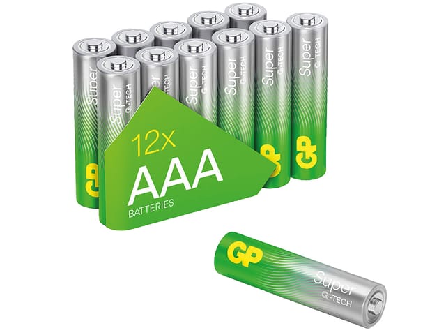 GP S12 AAA - Super, Alkaline Batterie, AAA (Micro), 12er-Pack