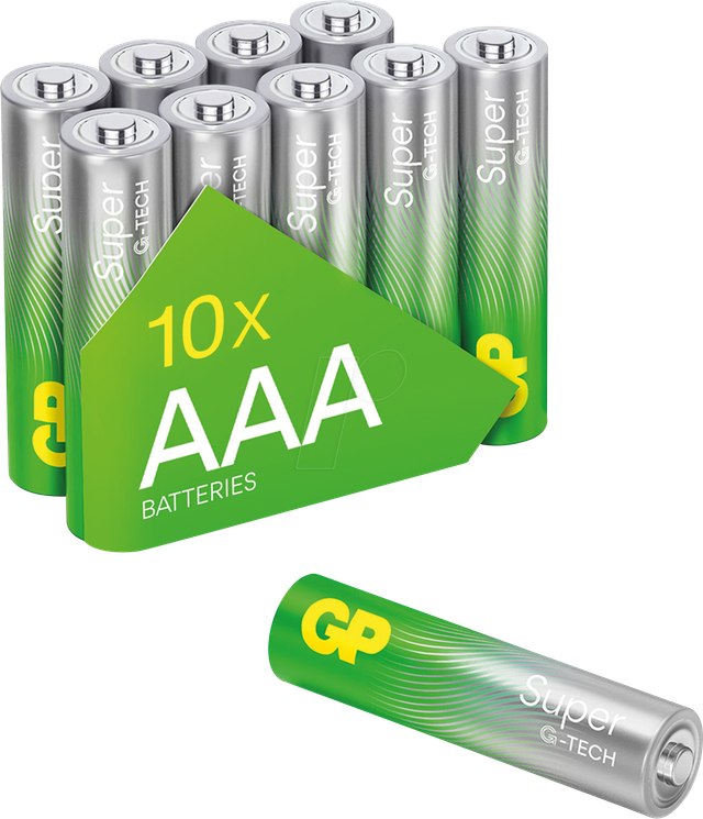 GP S6+4 AAA - Super, Alkaline Batterie, AAA (Micro), 6+4-Pack