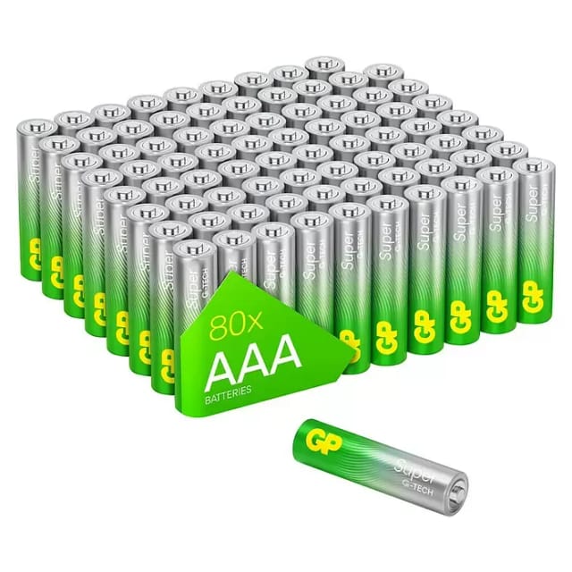 GP S80 AAA - Super, Alkaline Batterie, AAA (Micro), 80er-Pack