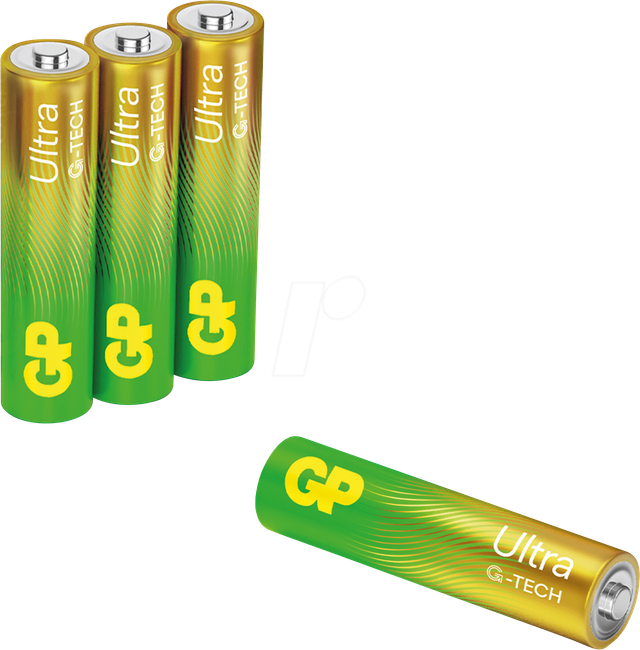 GP U4 AAA - Ultra, Alkaline Batterie, AAA (Micro), 4er-Pack