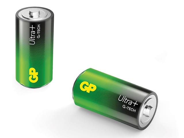 GP UP2 C - Ultra Plus, Alkaline Batterie, C (Baby), 2er-Pack