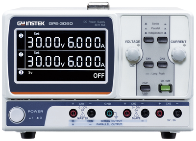 GPE-3060 - Labornetzgerät, 0 - 30 V, 0 - 6 A, 385 W, 3 Kanäle, linear