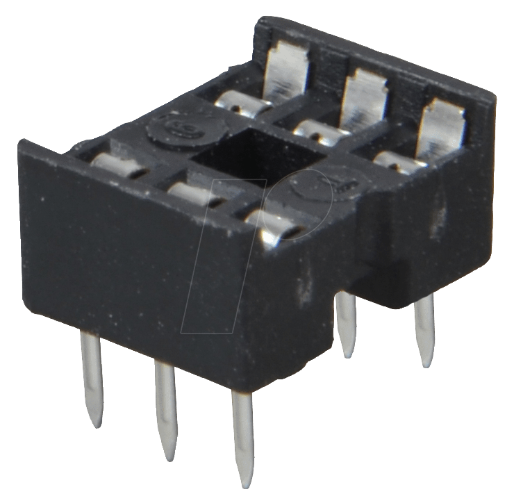 GS 6 - IC-Sockel, 6-polig, doppelter Federkontakt