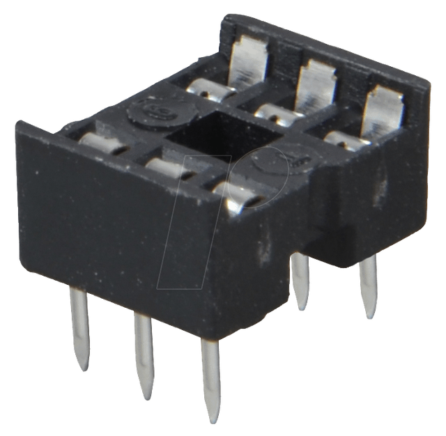 GS 6 - IC-Sockel, 6-polig, doppelter Federkontakt