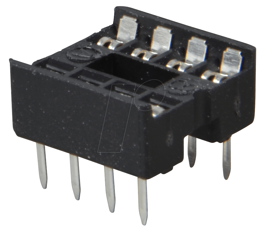 GS 8 - IC-Sockel, 8-polig, doppelter Federkontakt