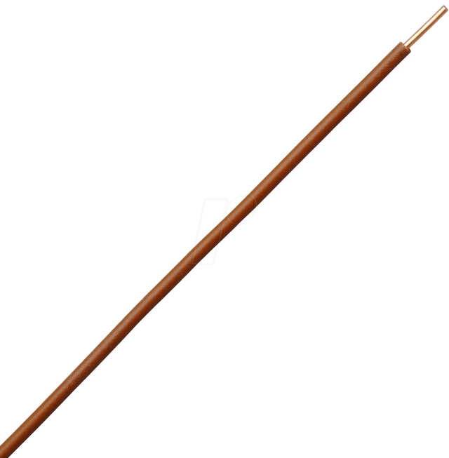 H07VU 1,5-25 BR - Schaltdraht H07V-U, 1,5 mm², 25 m, braun