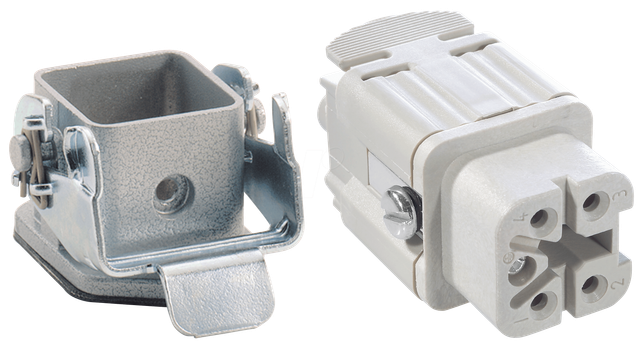 HA 4 B MAG - EPIC® H-A 4 - 4+PE - Buchse, MAG, grau