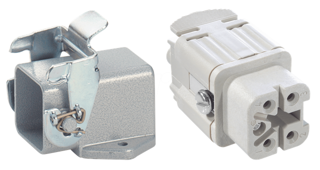 HA 4 B MAGS - EPIC® H-A 4 - 4+PE - Buchse, MAGS, grau