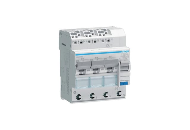 HAGER ADZ316D - FiLS-Schalter, 3x(1P+N) 6kA B-16A 30mA Typ A