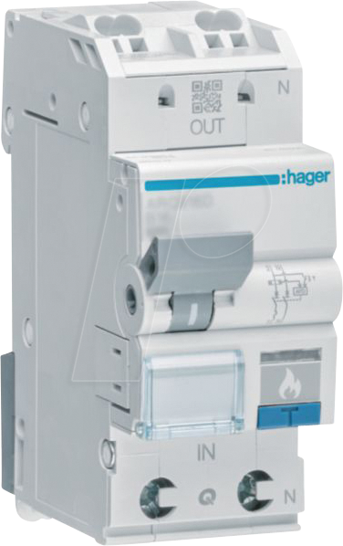 HAGER ARC963D - Schutzeinrichtung AFDD mit LS-Schalter 1P+N 6kA C-13 A 2M