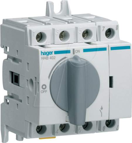 HAGER HAB402 - Lasttrennschalter 4polig 20A