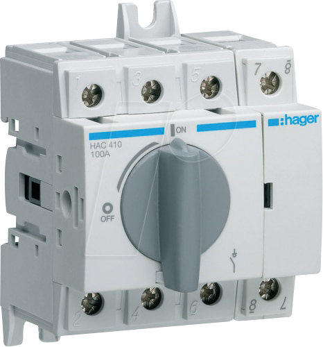 HAGER HAC410 - Lasttrennschalter 4polig 100A