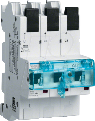 HAGER HTS350E - SLS-Schalter 3P E-50A Sammelschiene QC