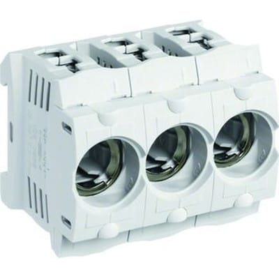HAGER LD047 - Kunststoff-Sicherungssockel D01 E14 16A 3polig