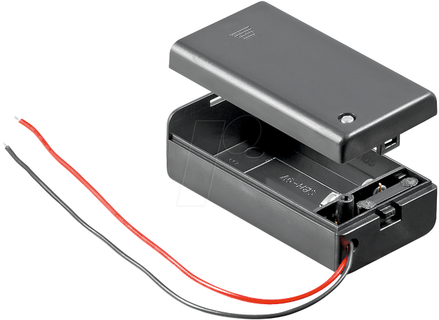 HALTER 1X9VS - Batteriehalter für 1 9 Volt Block