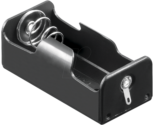 HALTER 1XC - Batteriehalter für 1 Babyzelle (C), Lötfahnen