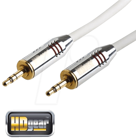 HDG AC0100-030 - Audio Kabel, 3,5 mm Stereo Klinkenstecker, 3 m