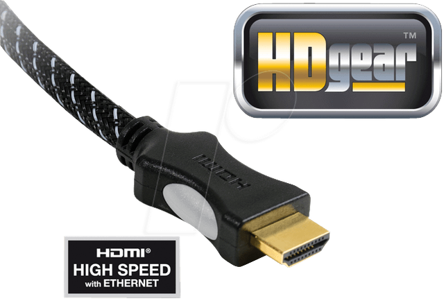 HDG HC0065-03B - High Speed HDMI Kabel mit Ethernet 3,0m