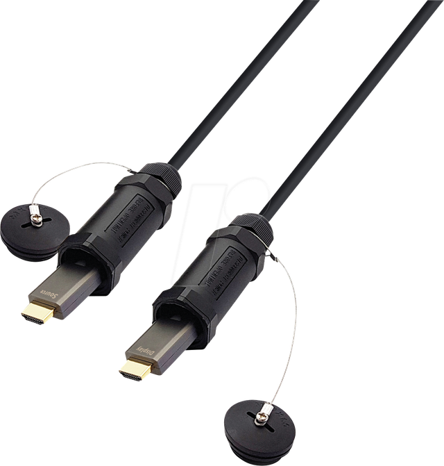 HDMI-AAOC-30M-2 - Aktiv Optisches HDMI Kabel (AOC), stahlarmiert, Schutzhülse, 30m