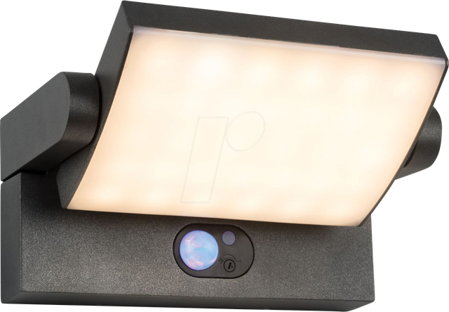 HEIT VO-501441 - LED Solar-Wandleuchte ARONA, 3,5 W, 300 lm, 3000 K, anthrazit, I