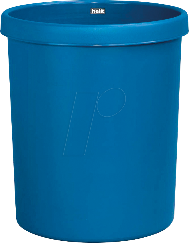 HELIT H61061-34 - Papierkorb 30 Liter, blau