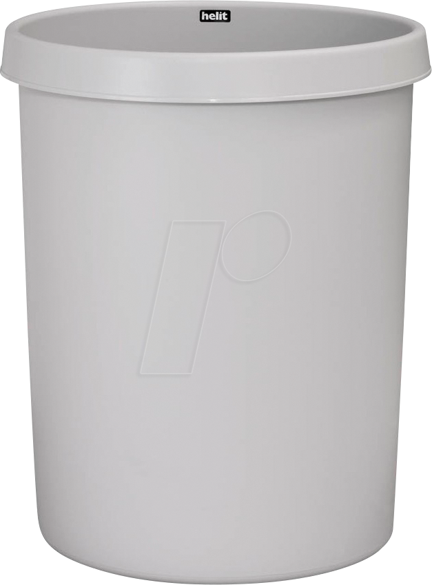 HELIT H61061-82 - Papierkorb 30 Liter, lichtgrau