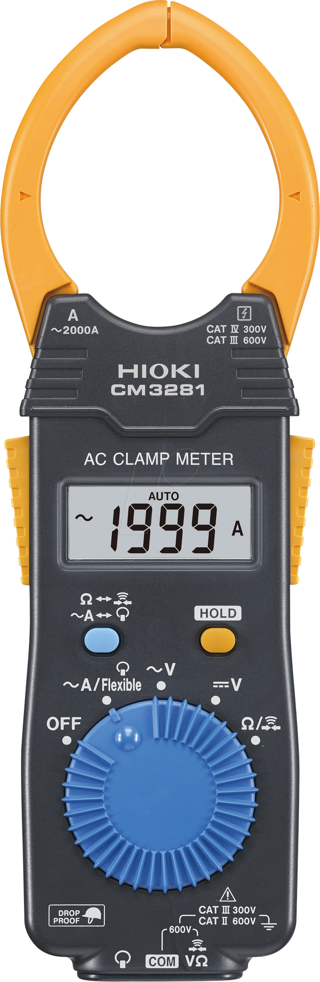HIOKI CM3281 - Stromzange, digital, AC/DC, bis 2000 A
