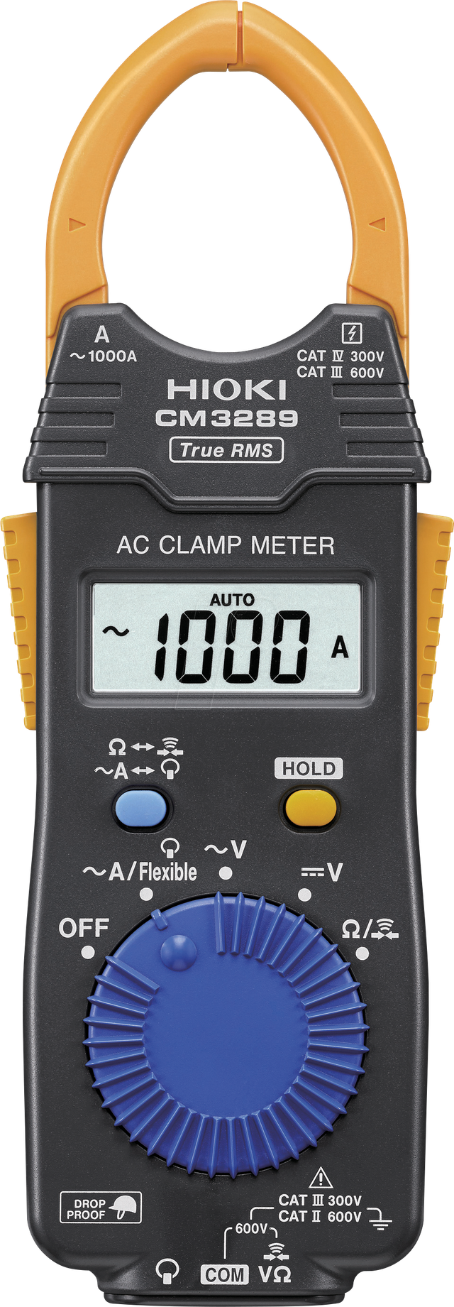 HIOKI CM3289 - Stromzange, digital, AC/DC, bis 1000 A, TRMS
