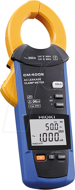 HIOKI CM4002 - Leckstromzange, digital, AC, bis 200 A