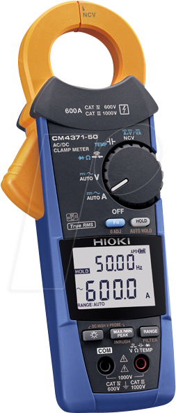 HIOKI CM4371-50 - Stromzange, digital, AC/DC, bis 600 A