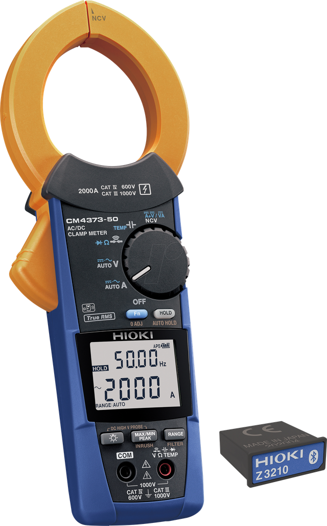 HIOKI CM4373-90 - Stromzange, digital, AC/DC, bis 2000 A, TRMS, mit Z3210