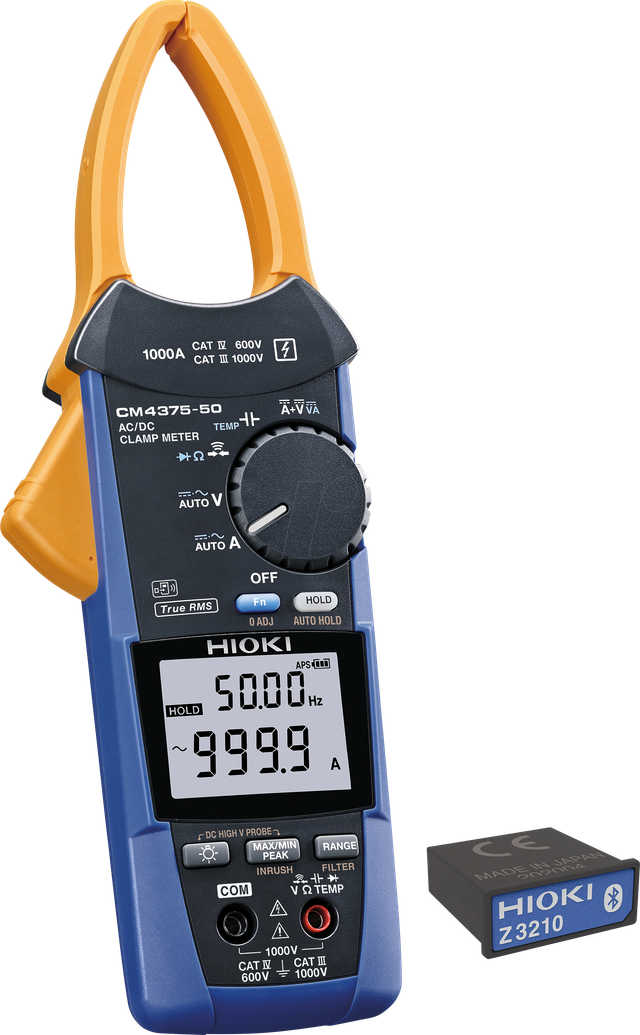 HIOKI CM4375-90 - Stromzange, digital, AC/DC, bis 1000 A, TRMS, mit Z3210
