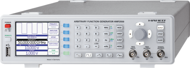 HMF 2550 - Funktionsgenerator HMF 2550, AM, FM, PM, 10 µHz ... 50 MHz