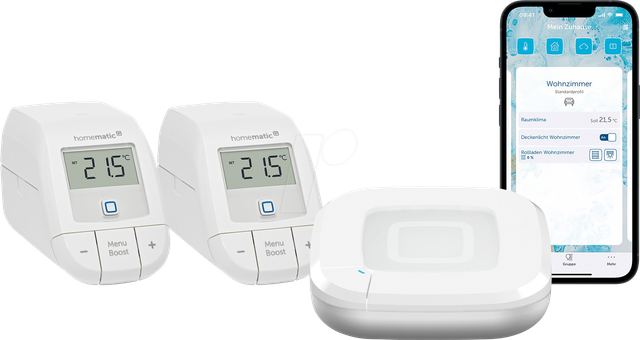 HMIP HAP2-ETRVB2 - Starter Bundle Heizen für 2 Heizkörper