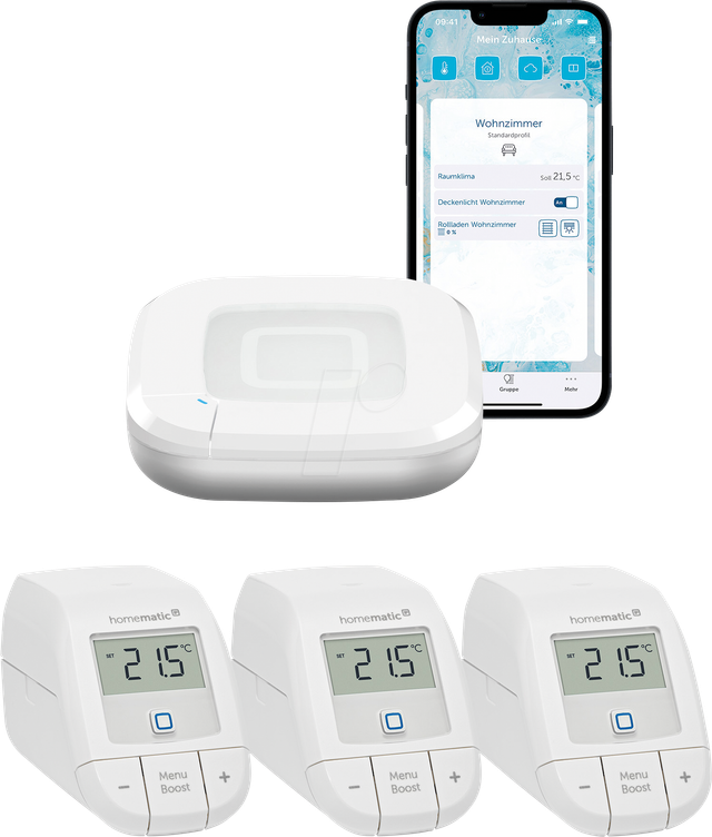 HMIP HAP2-ETRVB3 - Starter Bundle Heizen für 3 Heizkörper