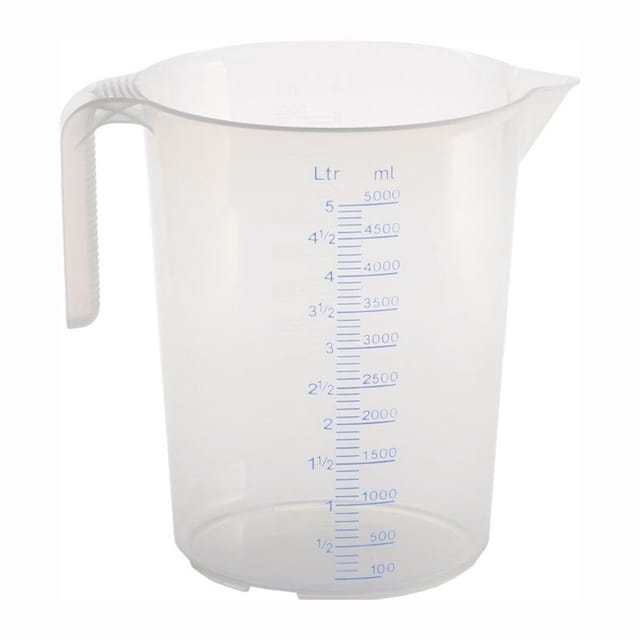 HND 939500 - Hünersdorff Messbecher transparent 5,0 l