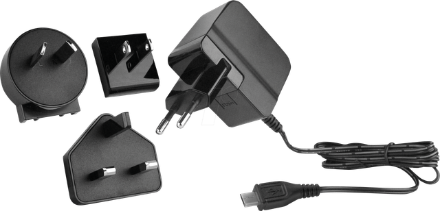 HNP 12I-MUSBL6 - USB-Ladegerät, 5 V, 2,4 A, Micro-USB, Wechselstecker
