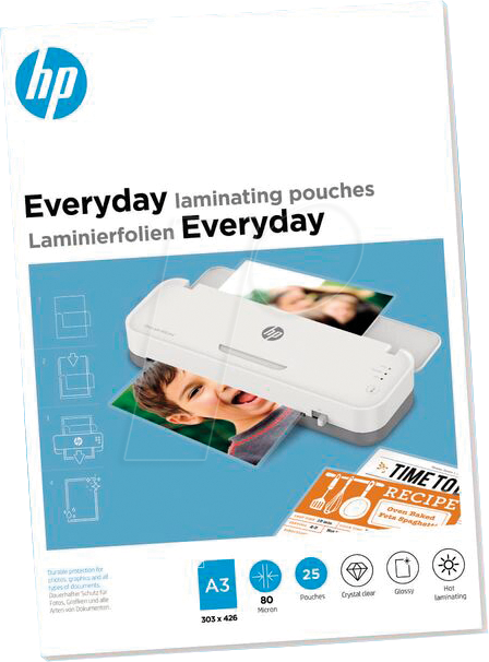 HP EL9152 - Laminierfolien, DIN A3, 80 mic, 25 Stück
