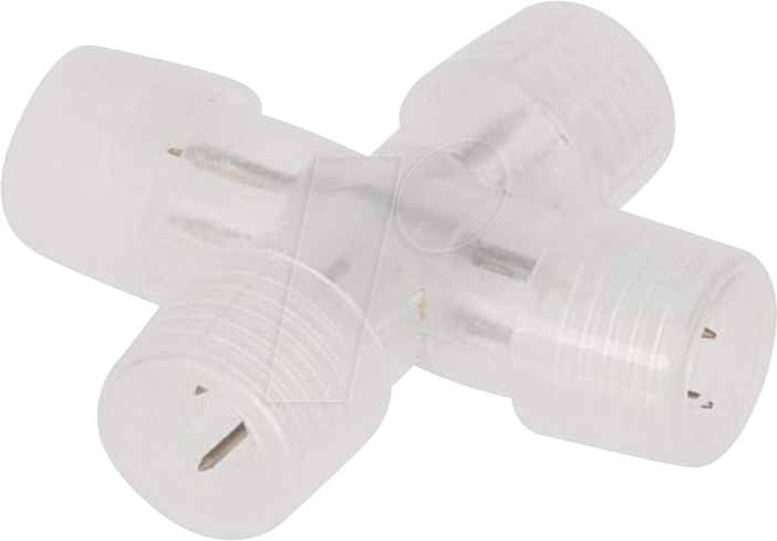 HQ RL99008 - X-Verbinder für Lichtschläuche, transparent, 1 Stück