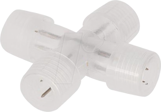 HQ RL99008 - X-Verbinder für Lichtschläuche, transparent, 1 Stück