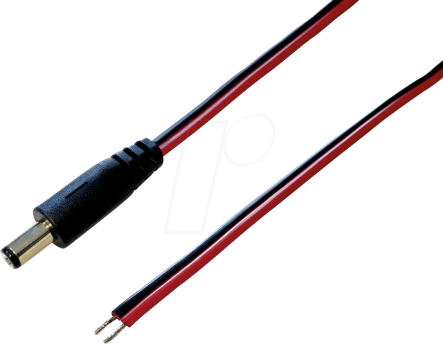 HS AK 21 - Adapterkabel, 2000 mm, DC-Stecker auf freies Ende
