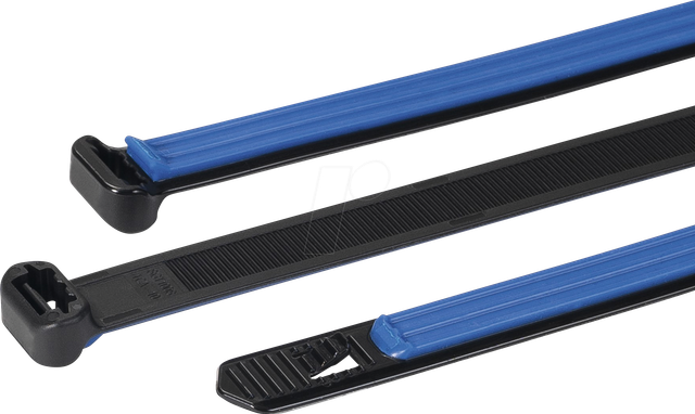HT 111-50001 - Kabelbinder 140x12,7 mm, schwarz/blau