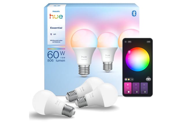 HUE 929004235407 - Smart Light, E27, 8 W, RGBW, 3 Stück
