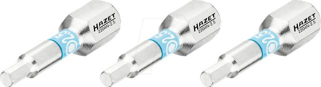 HZ 2204N-2.5/3 - Bit, Innensechskant, 2,5 mm, 3er-Pack